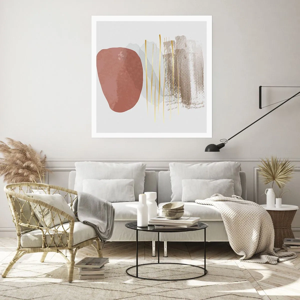 Poster - Colonnato astratto - 40x40 cm