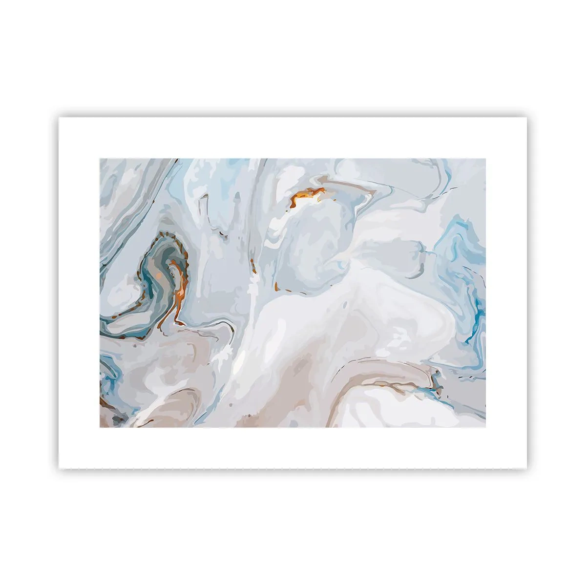 Poster - Bianchi sovrapposti - 40x30 cm