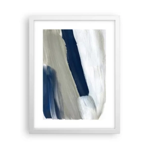 Poster in cornice bianca - Incontro con il bianco - 30x40 cm