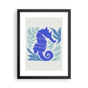 Poster in cornice nera - Sul prato marino - 30x40 cm