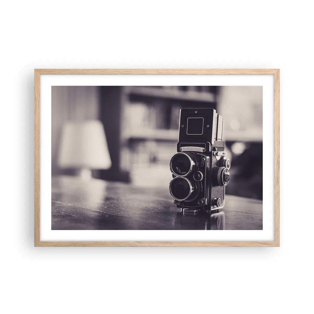 Poster in cornice rovere chiaro - La magia delle vecchie fotografie - 70x50 cm
