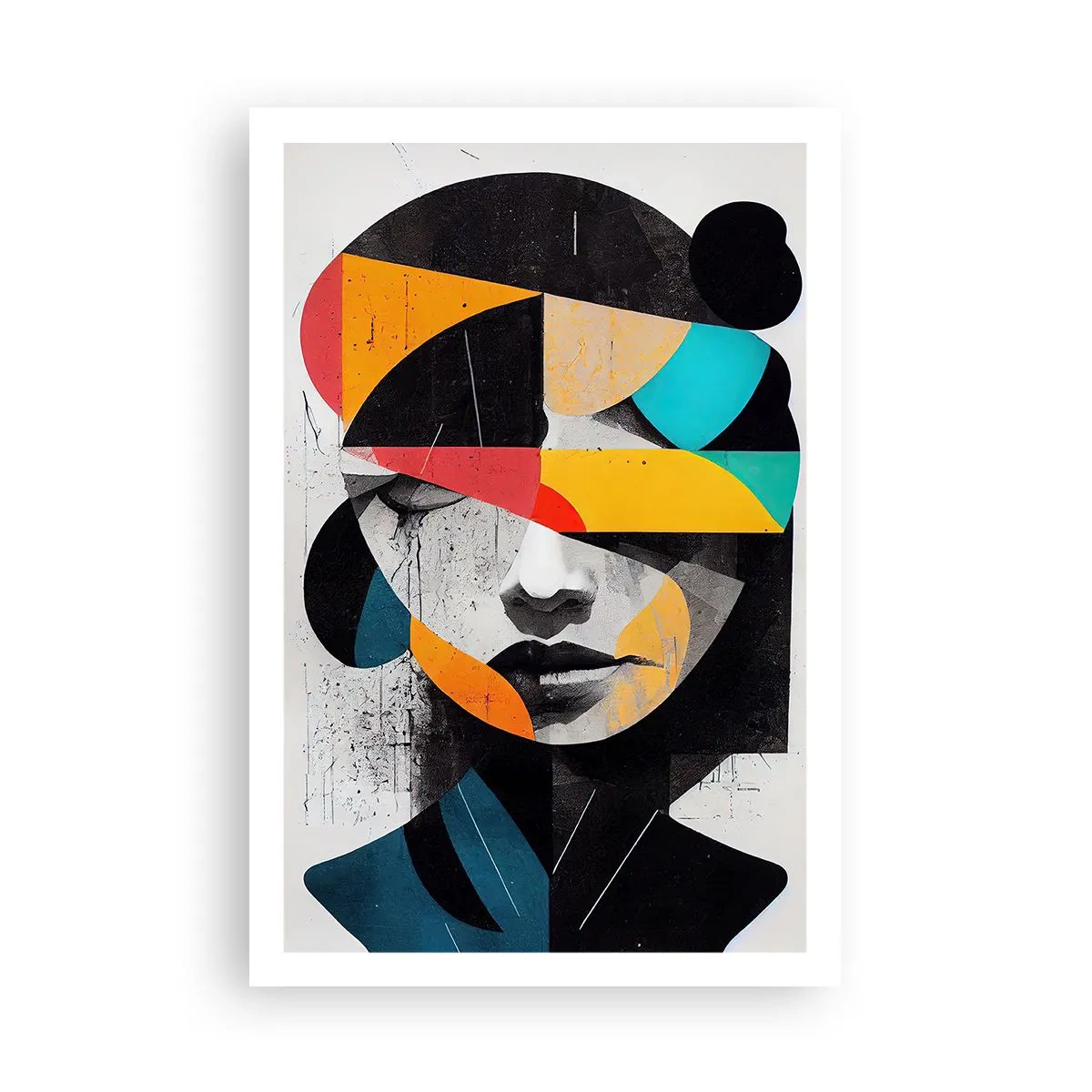 Poster - Ritratto interiore multicolore - 61x91 cm