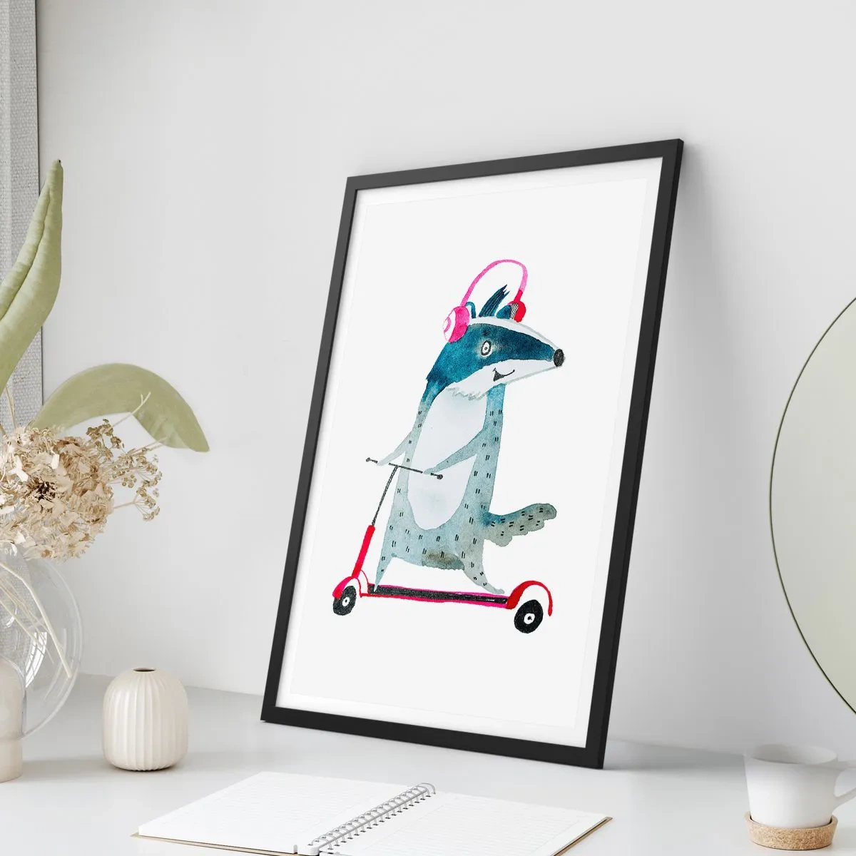 Poster in cornice nera - Tassi di gioia - 70x100 cm