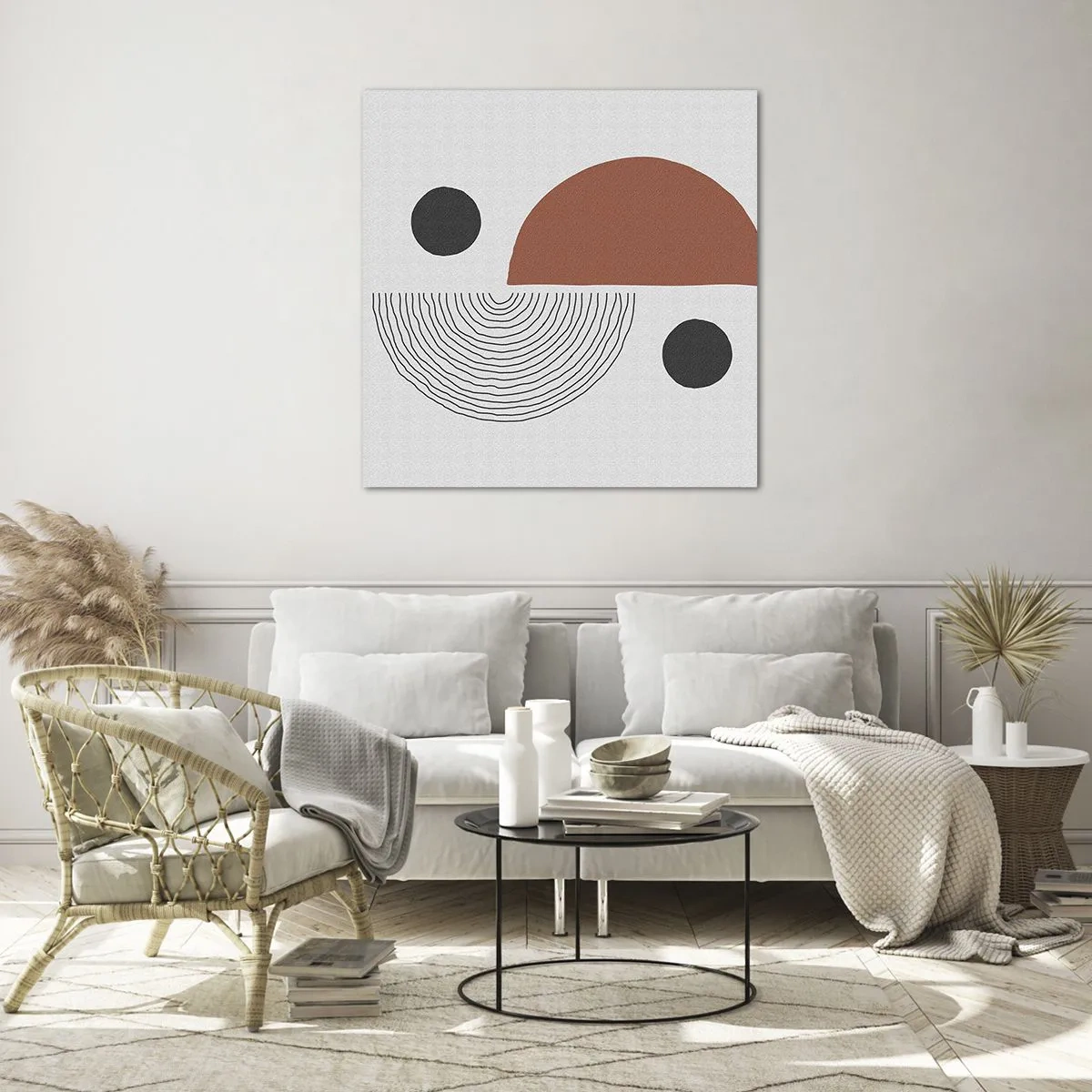 Quadro su vetro - La perfezione del cerchio - 30x30 cm