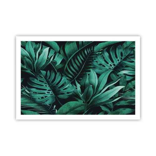 Poster - Dal profondo del verde tropicale - 91x61 cm