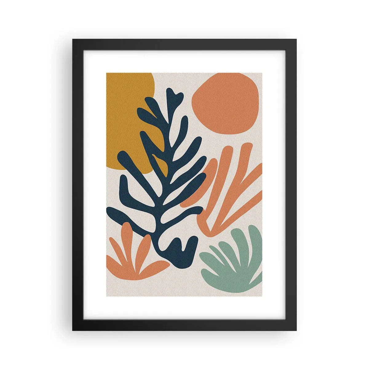 Poster in cornice nera - Mare di coralli - 30x40 cm