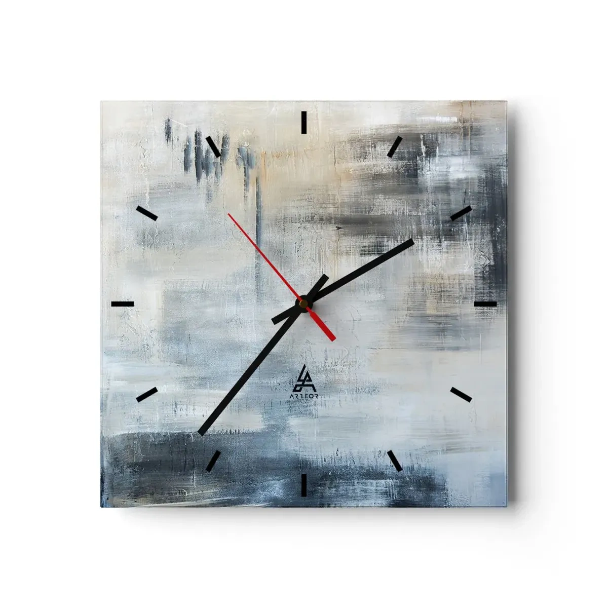 Orologio da parete - Orologio in Vetro - Coperti dal blu - 40x40 cm