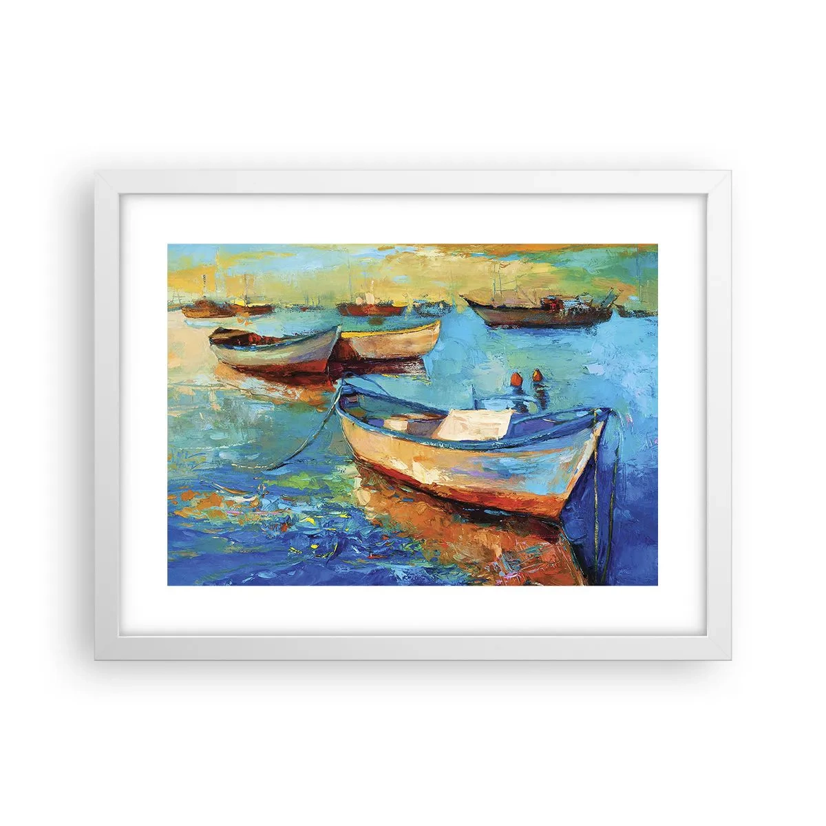 Poster in cornice bianca - Nella baia del sud - 40x30 cm