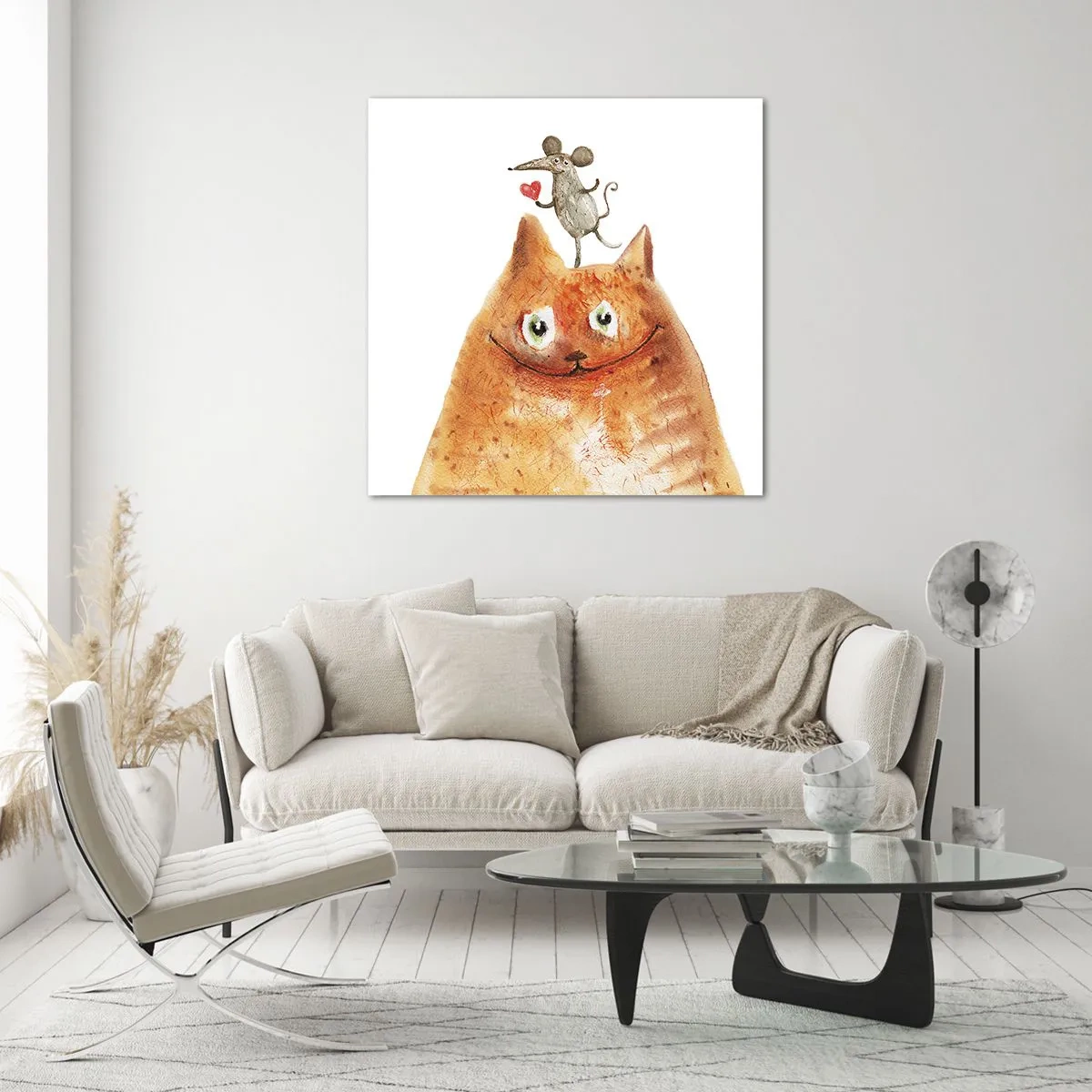 Quadro su vetro - I paradossi dell'amore - 40x40 cm