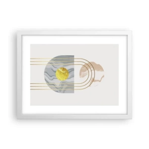 Poster in cornice bianca - Chiarezza e lucentezza - 40x30 cm