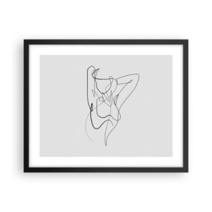 Poster in cornice nera - Davvero, come sei... - 50x40 cm