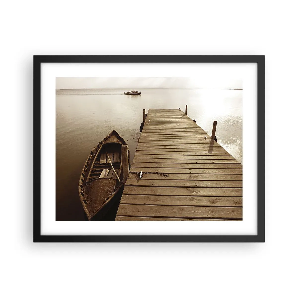 Poster in cornice nera - La grande pace - 50x40 cm