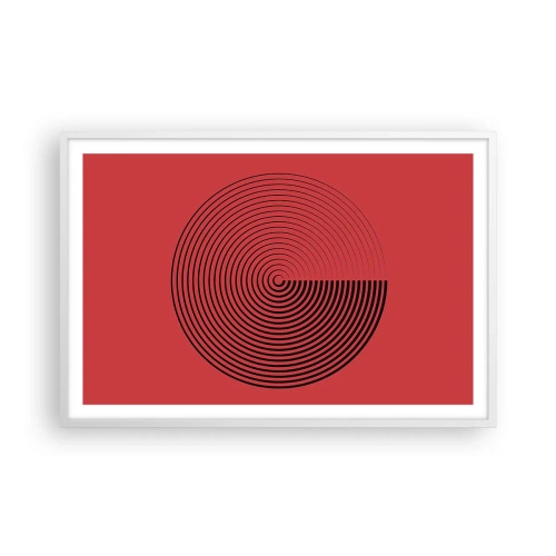 Poster in cornice bianca - Movimento circolare - 91x61 cm