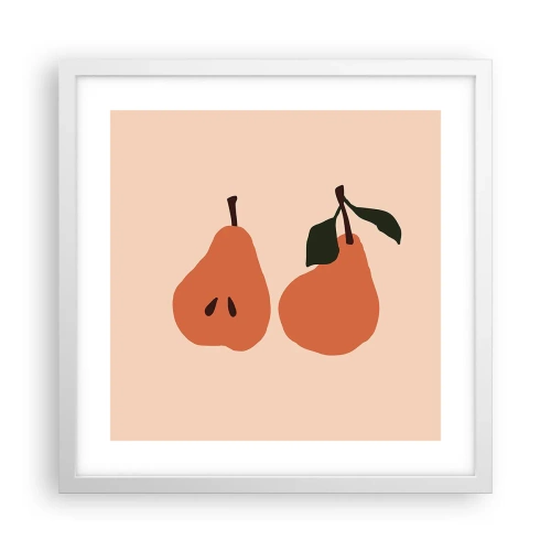 Poster in cornice bianca - La dolcezza stessa - 40x40 cm