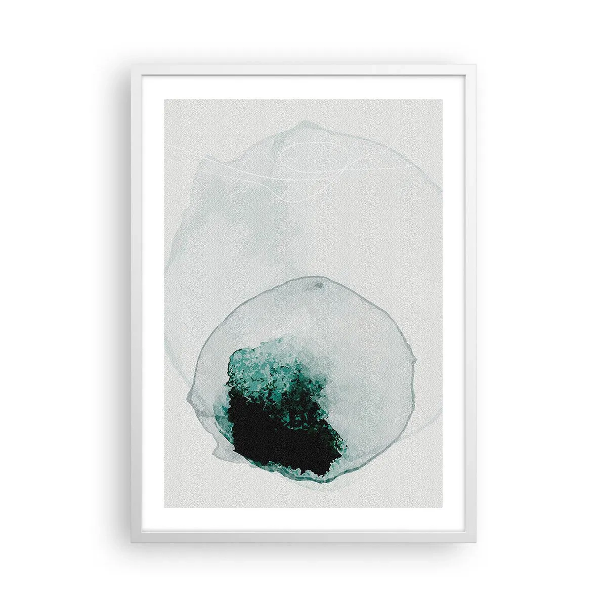 Poster in cornice bianca - In una goccia d'acqua - 50x70 cm