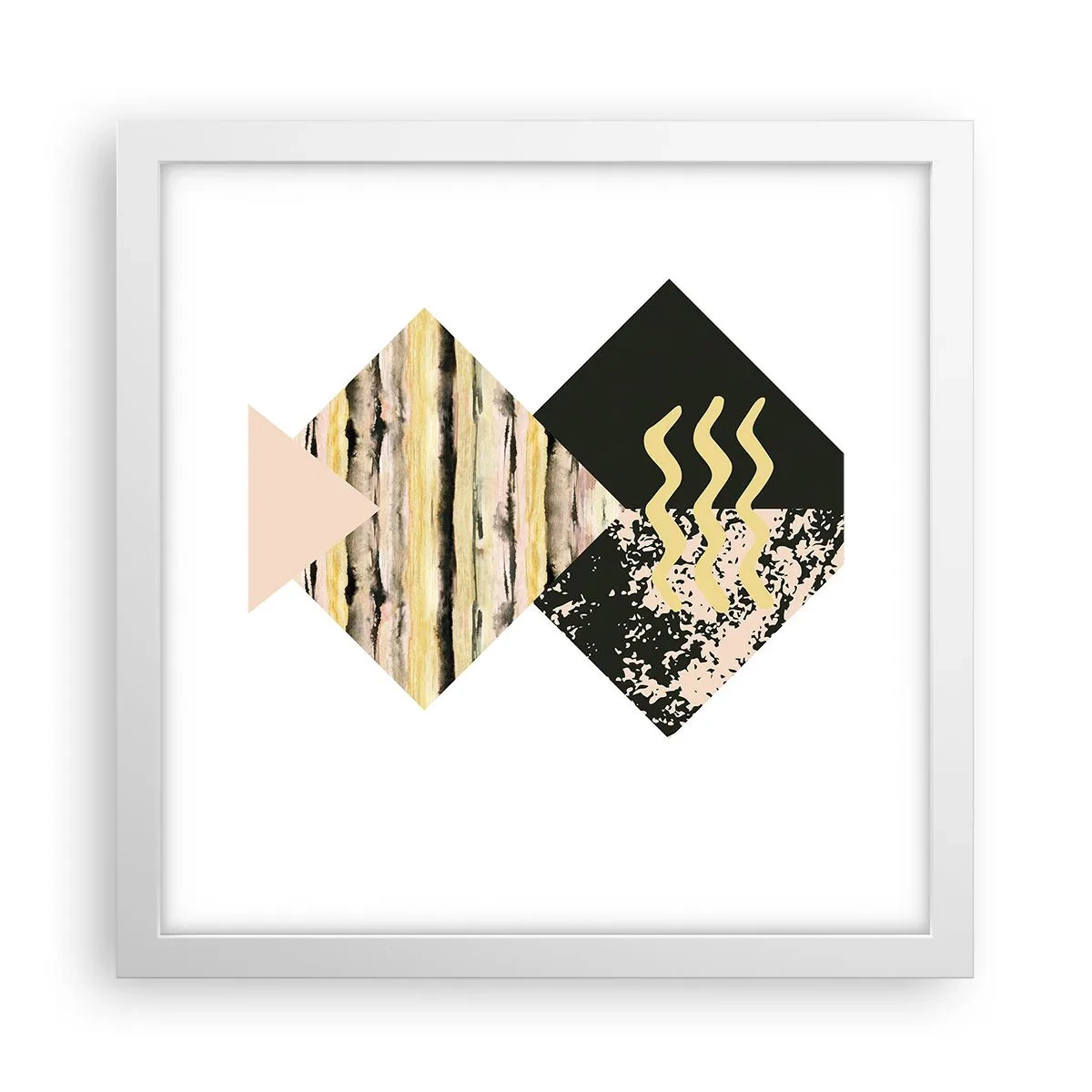 Poster in cornice bianca - Non è così facile - 30x30 cm