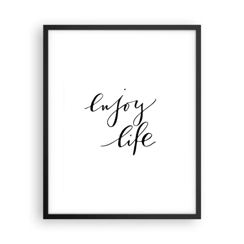 Poster in cornice nera - Niente da aggiungere... - 40x50 cm