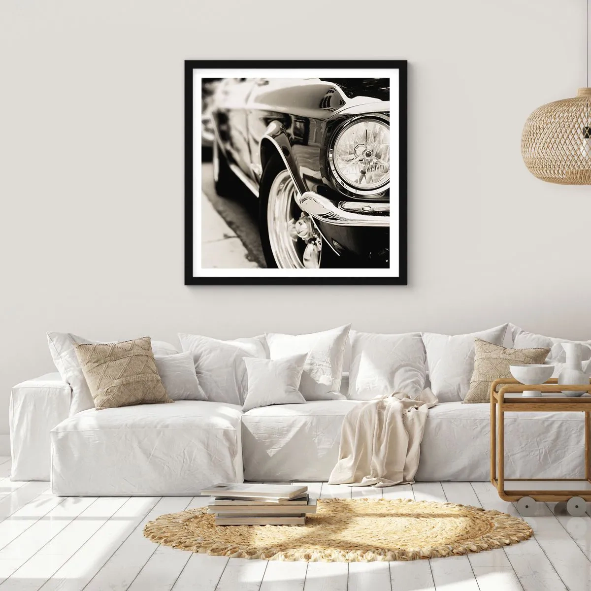 Poster in cornice nera - Bellezza intramontabile - 50x50 cm