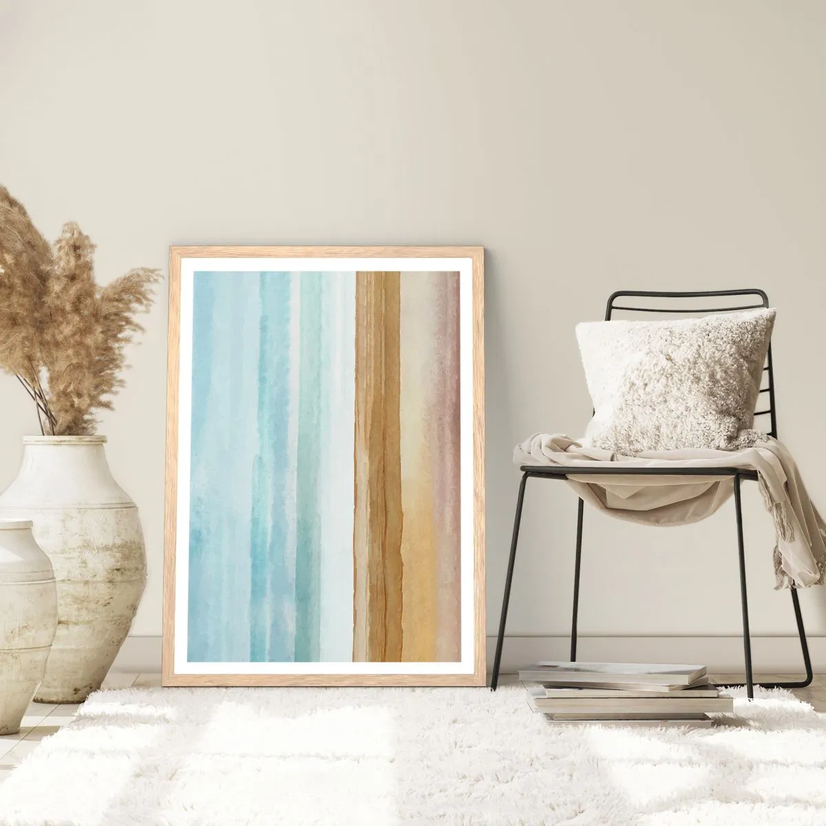 Poster in cornice rovere chiaro - Rilassamento - 50x70 cm