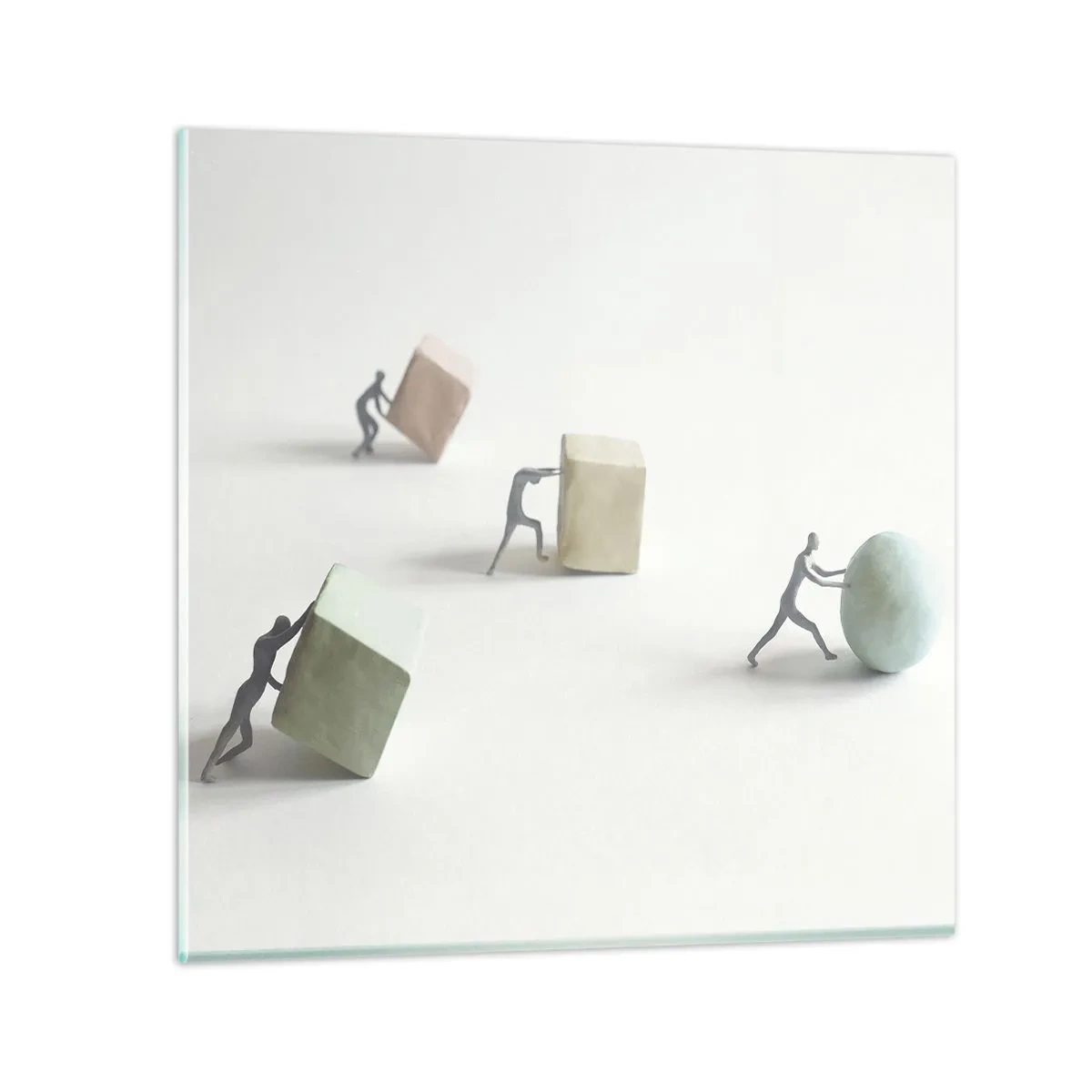 Quadro su vetro - È la vita - 70x70 cm