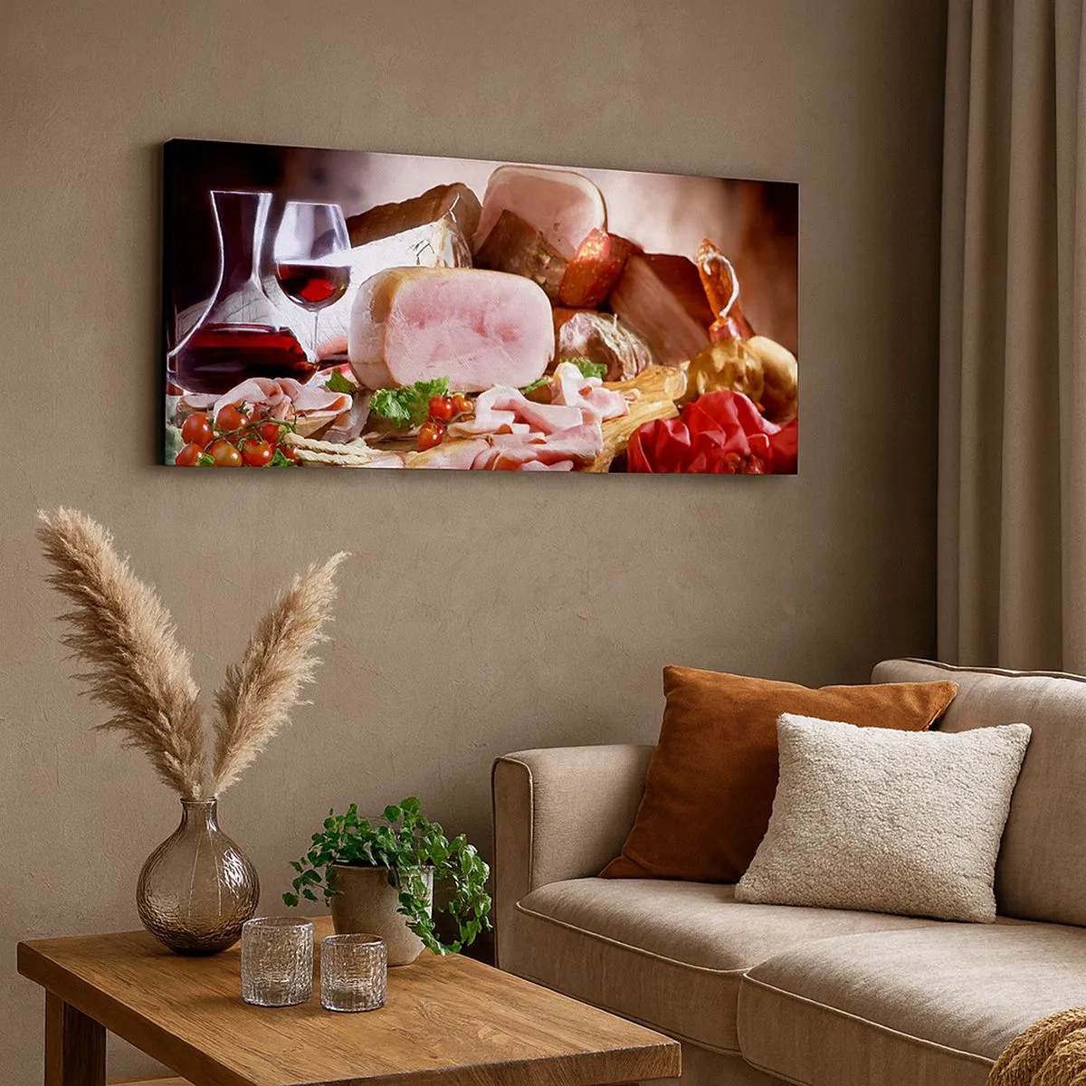 Quadro su tela - Stampe su Tela - Sogno culinario con caraffa - 100x40 cm