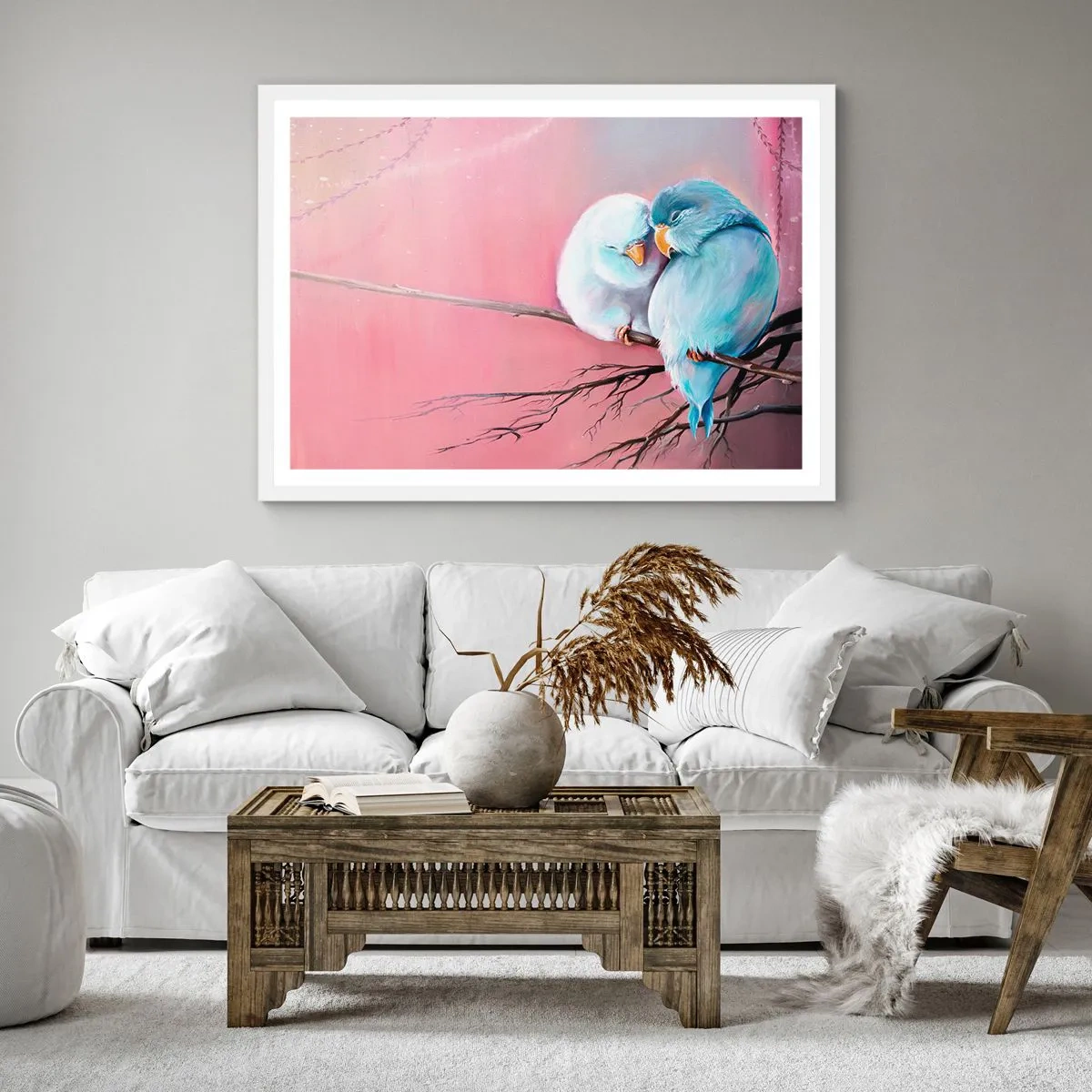 Poster in cornice bianca - Che cosa aggiungere? - 40x40 cm