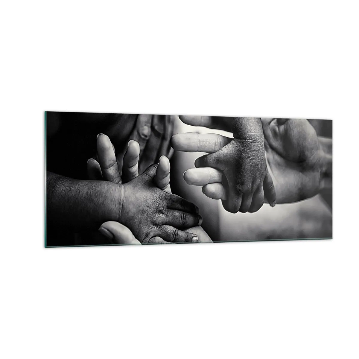 Quadro su vetro - Umanità - 100x40 cm