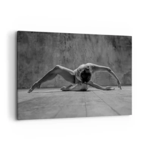 Quadro su tela - Stampe su Tela - Una ballerina in una posa artistica - 120x80cm - Simmetria ritrovata - Decorazione murale moderna per soggiorno e camera da letto ARTTOR