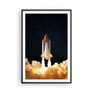 Poster in cornice nera - Ad astra! - 61x91 cm