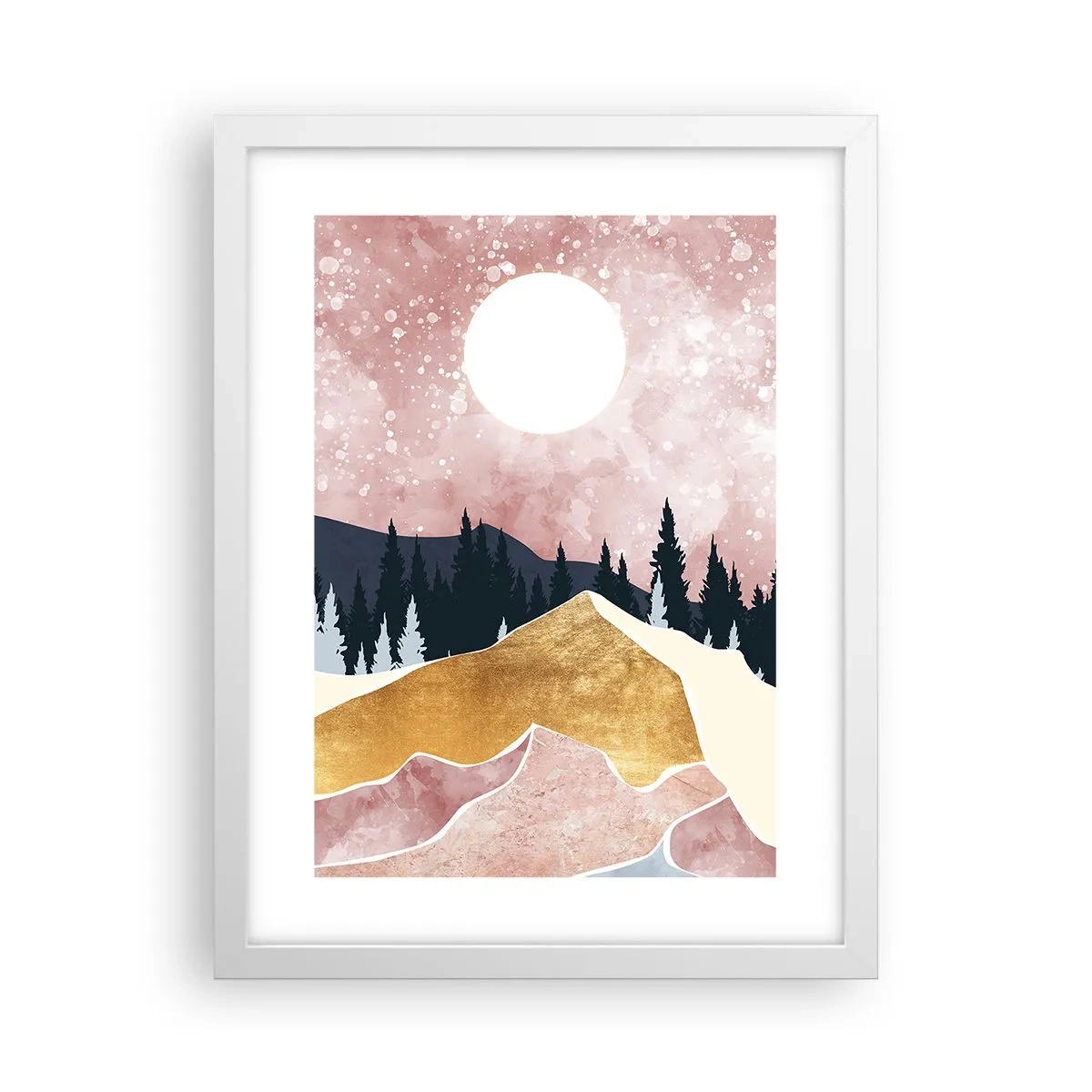 Poster in cornice bianca - Guardiano notturno - 30x40 cm