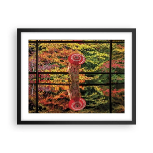 Poster in cornice nera - Nel tempio della natura - 50x40 cm