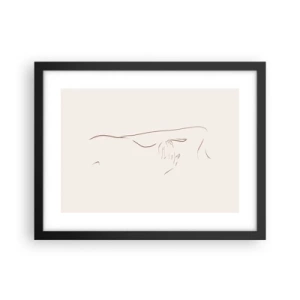 Poster in cornice nera - La forma del desiderio - 40x30 cm