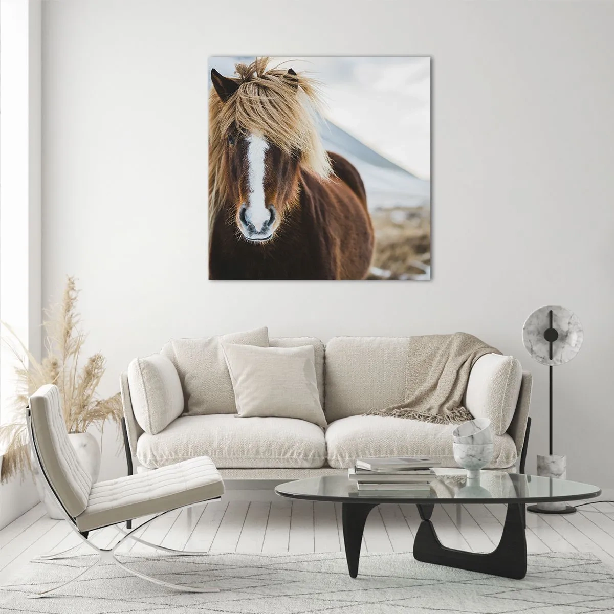 Quadro su vetro - Senti la libertà? - 70x70 cm