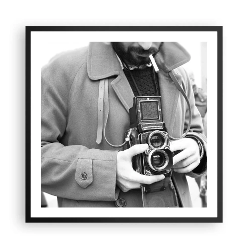 Poster in cornice nera - In stile retro - 60x60 cm
