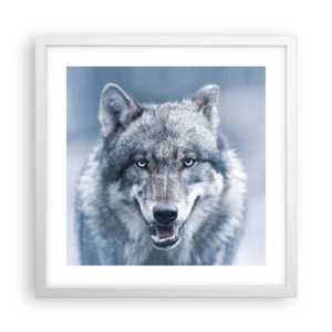 Poster in cornice bianca - Accetti la sfida? - 40x40 cm