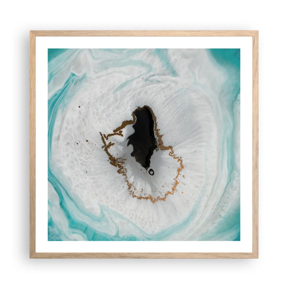 Poster in cornice rovere chiaro - Penetrare all'interno - 60x60 cm