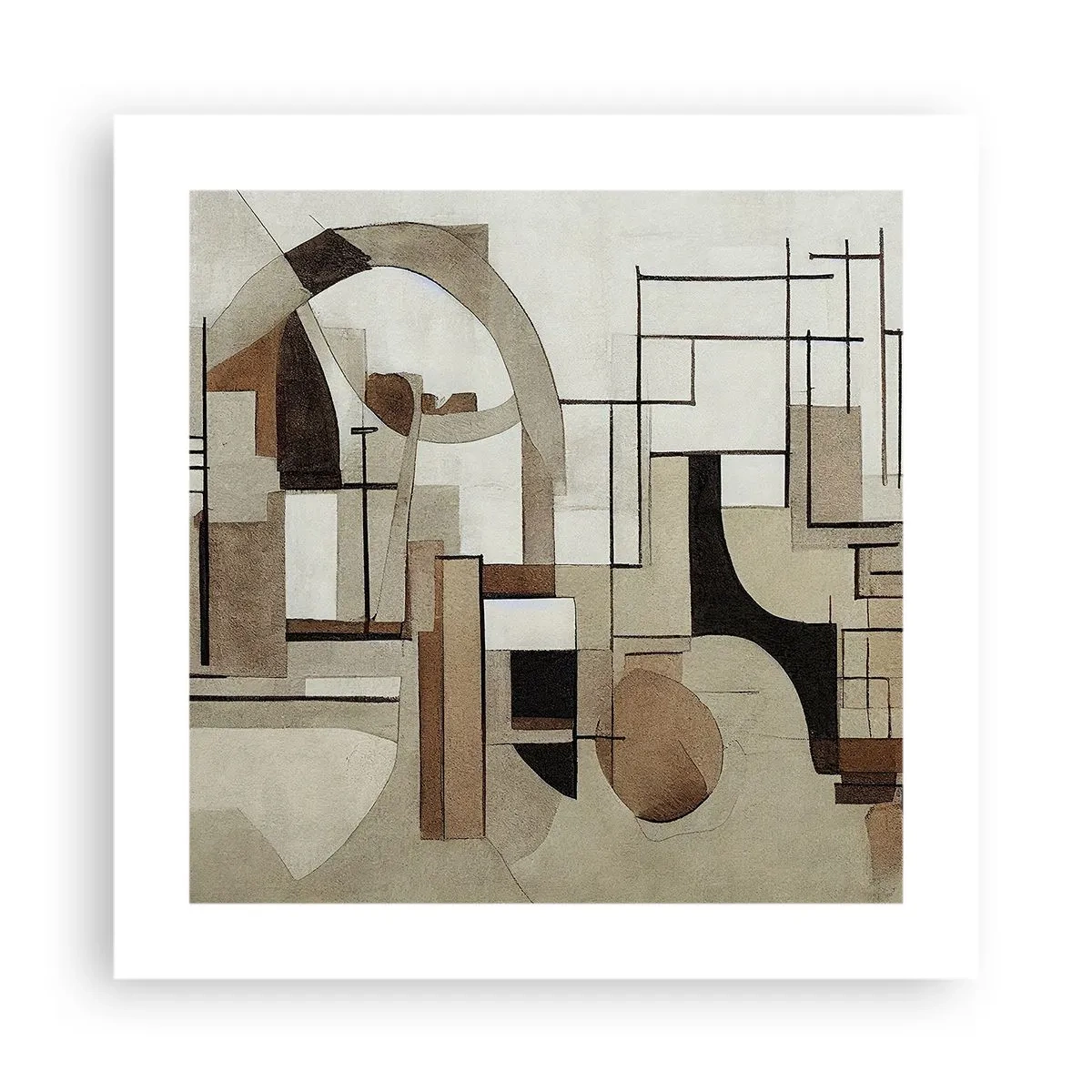 Poster - Paesaggio urbano 2.0 - 40x40 cm