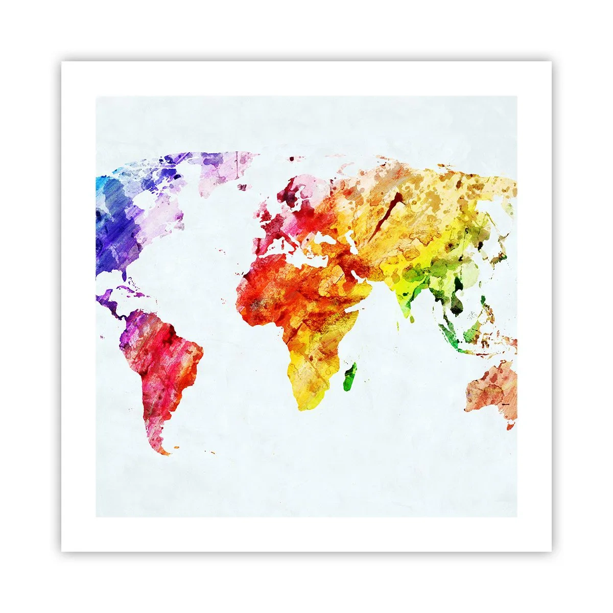 Poster - Tutti i colori del mondo - 50x50 cm