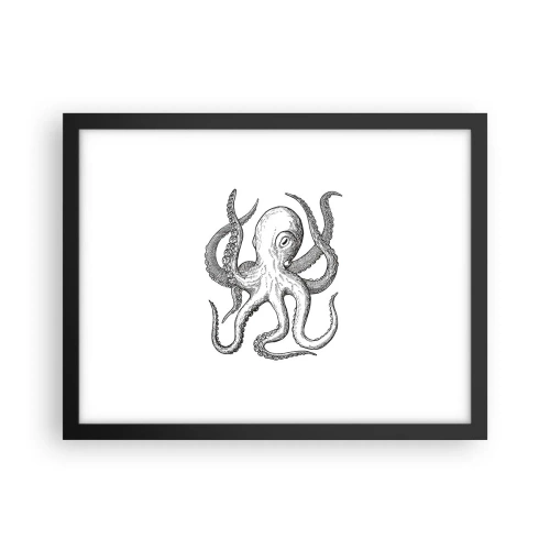 Poster in cornice nera - Ballando con le onde - 40x30 cm