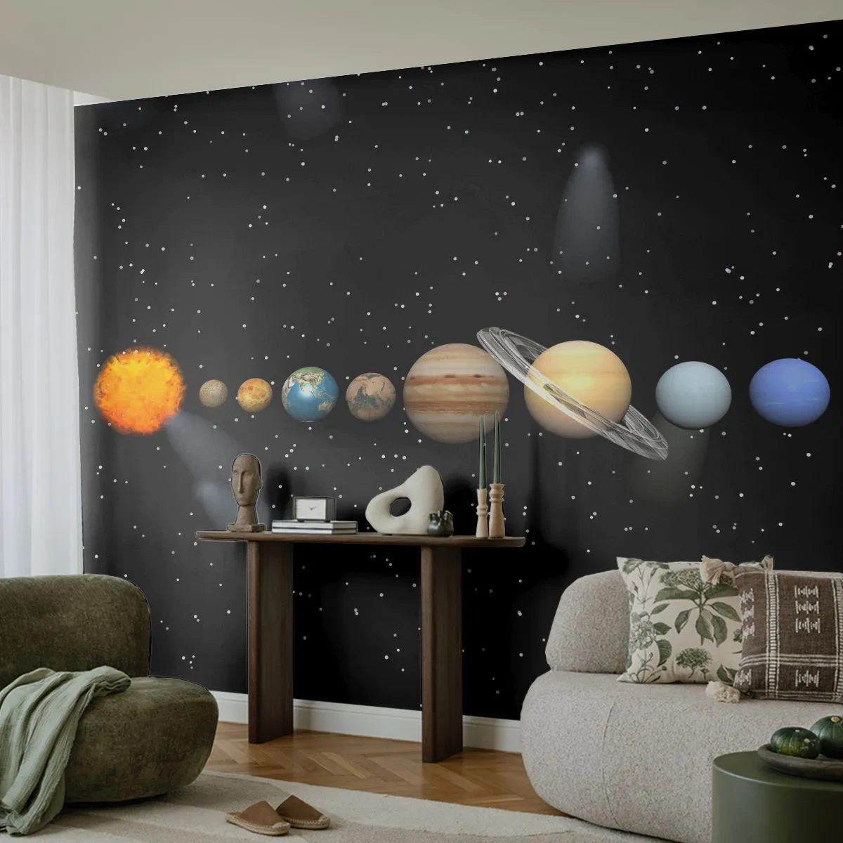 Fotomurali Premium Canvas - E i pianeti folleggiano... - Spazio e Astronomia, Sistema solare, Pianeti - 350x256 cm
