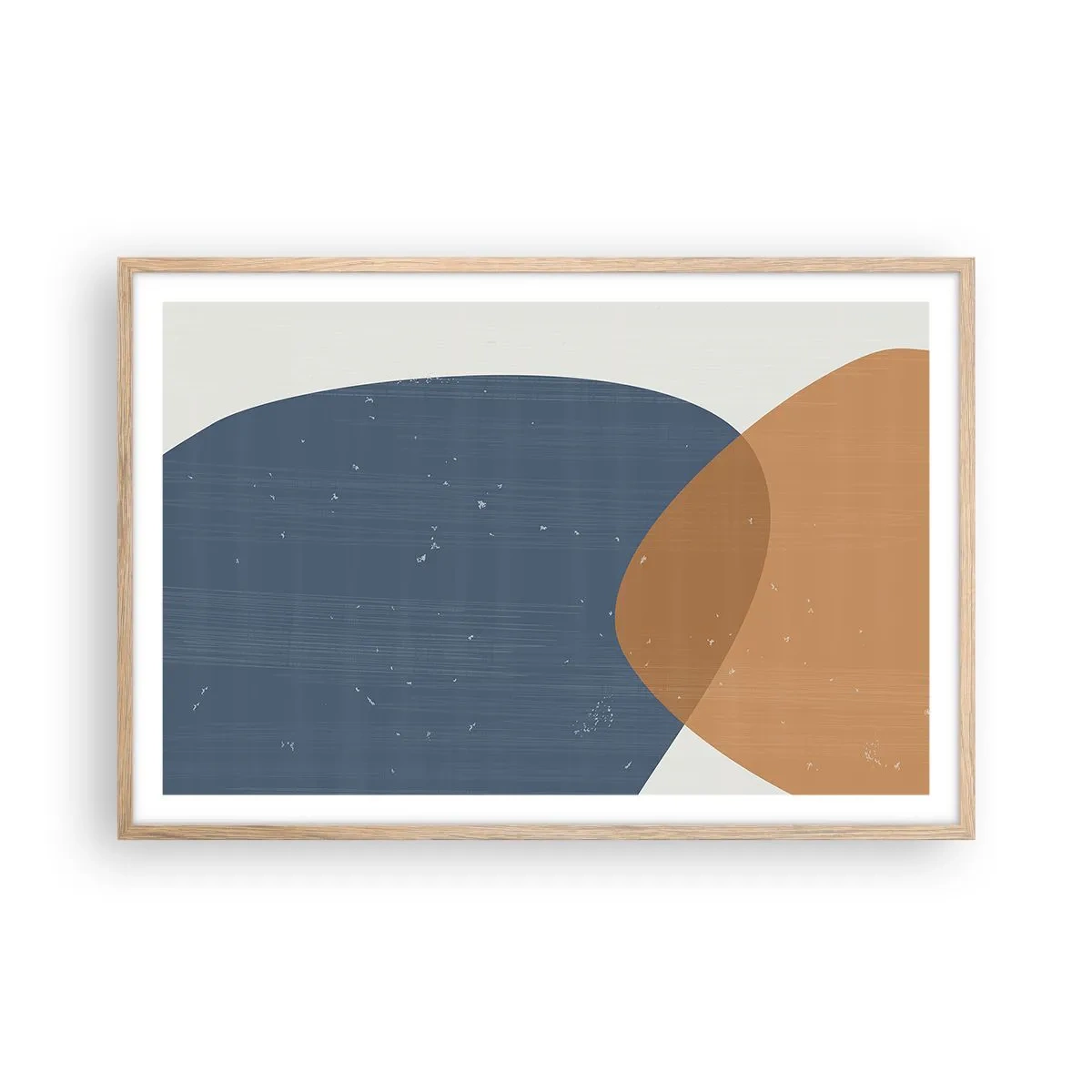 Poster in cornice rovere chiaro - Ovali e influenze - 91x61 cm