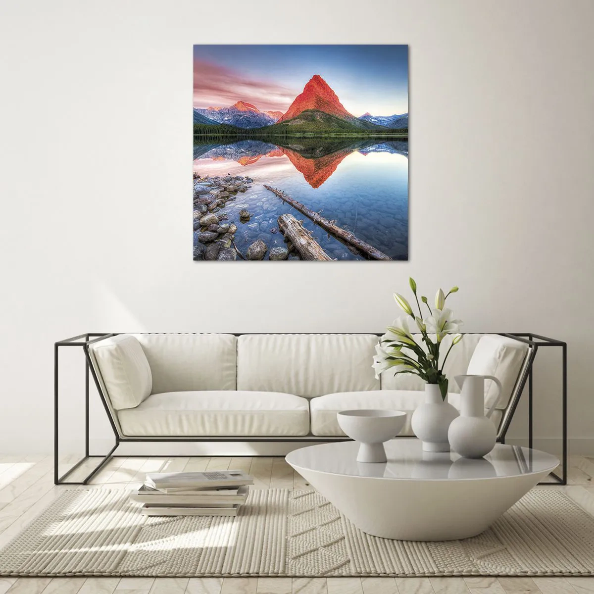 Quadro su vetro - Caldo e freddo - 30x30 cm