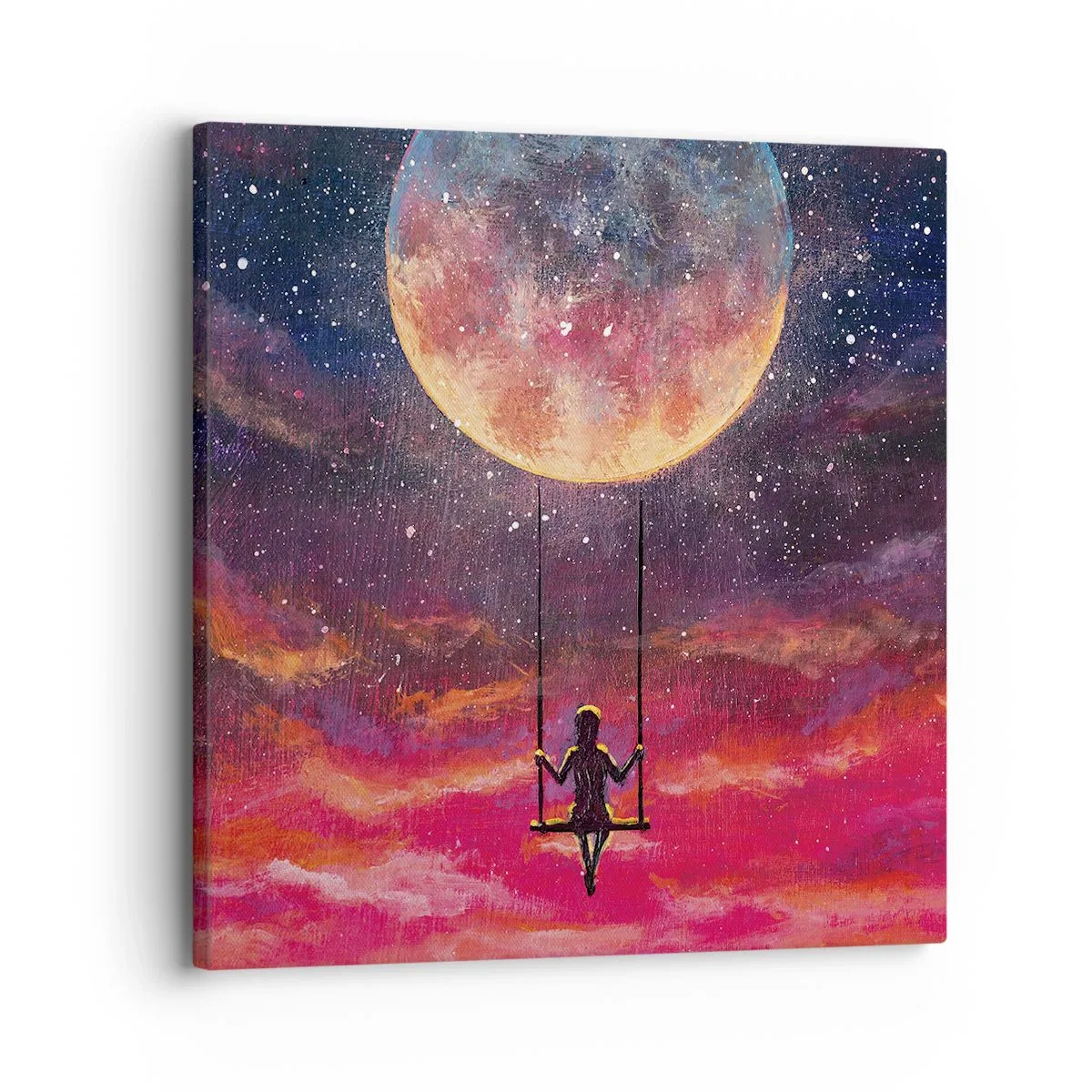 Quadro su tela - Stampe su Tela - Con la testa tra le nuvole - 30x30 cm