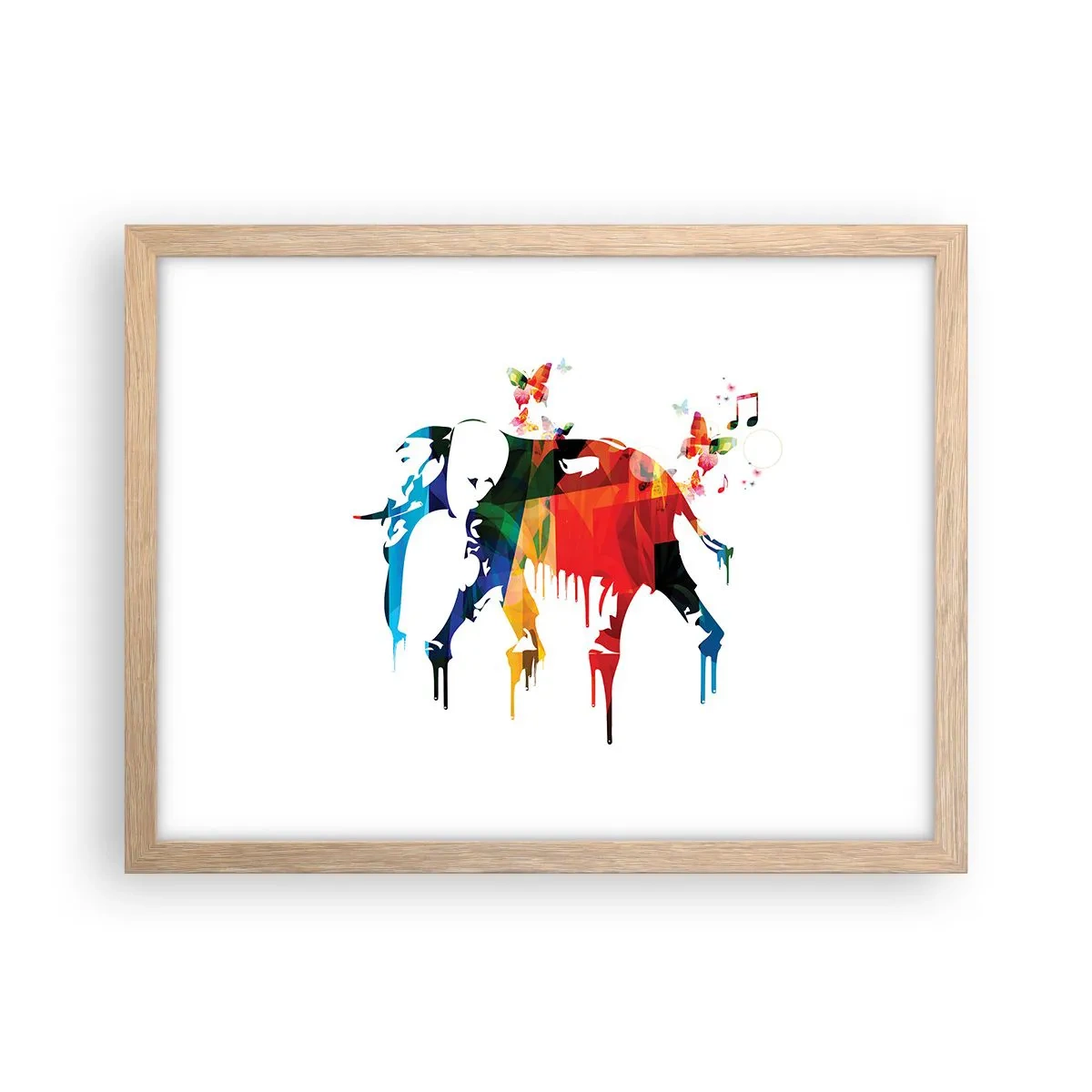 Poster in cornice rovere chiaro - Ognuno può ballare - 40x30 cm