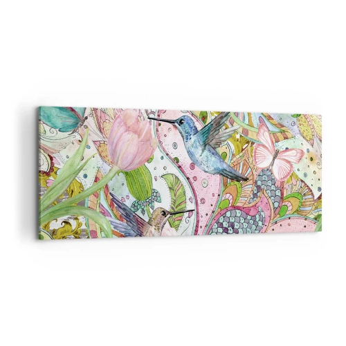 Quadro su tela - Stampe su Tela - Intrecciate nei rami - 100x40 cm
