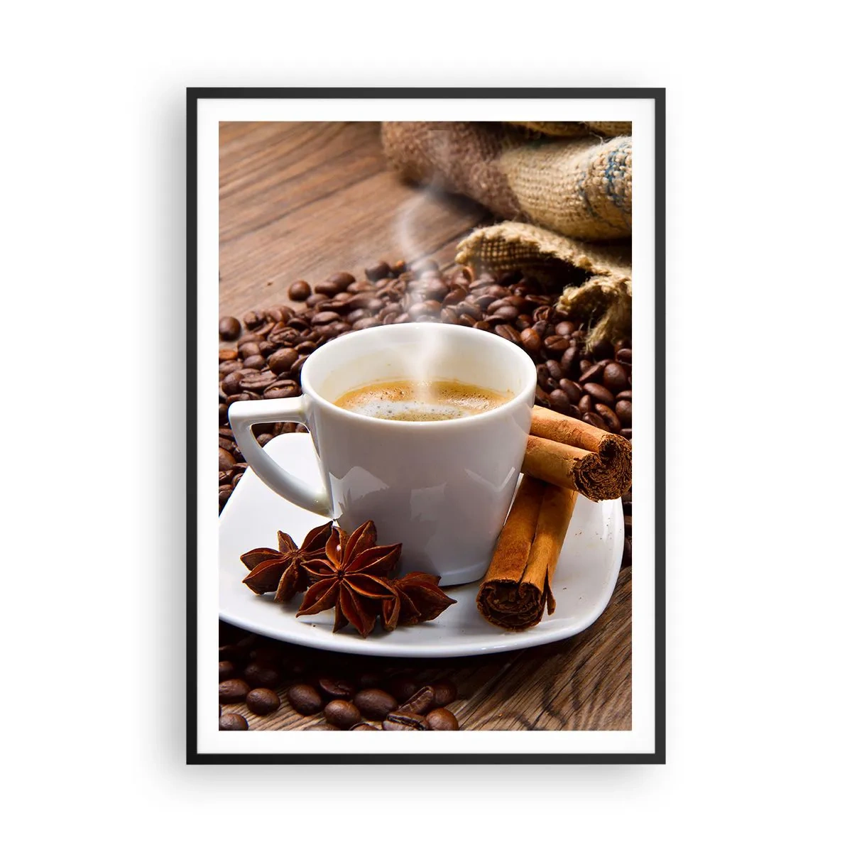 Poster in cornice nera - Sapore e profumo speziato - 70x100 cm