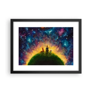 Poster in cornice nera - Amore e amicizia: l'intero mondo - 40x30 cm