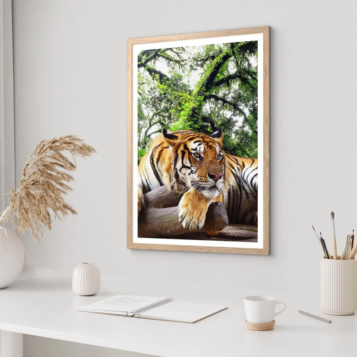 Poster in cornice rovere chiaro - Con espressioni di stima - 50x70 cm