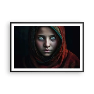 Poster in cornice nera - Principessa d'oriente - 91x61 cm