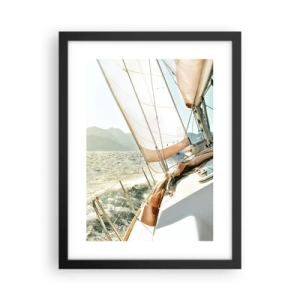 Poster in cornice nera - A vele spiegate - 30x40 cm